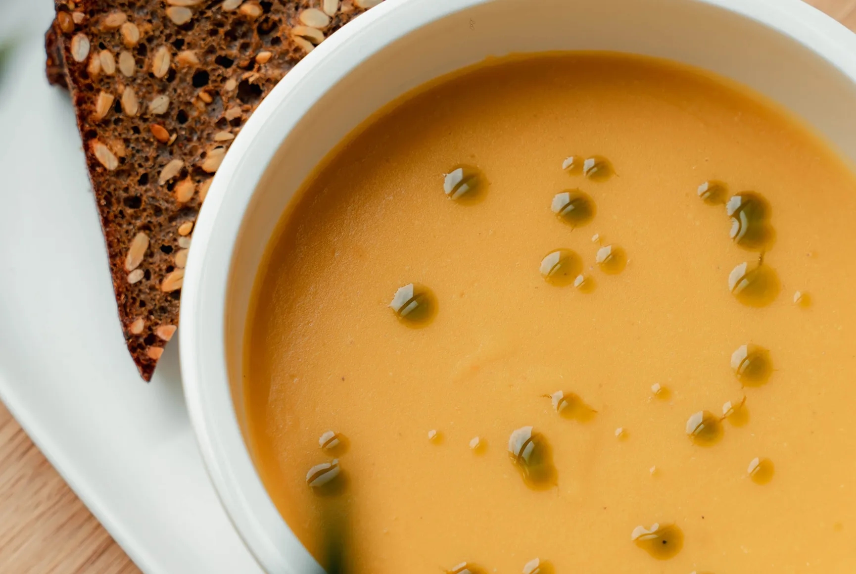 Lentil cream soup