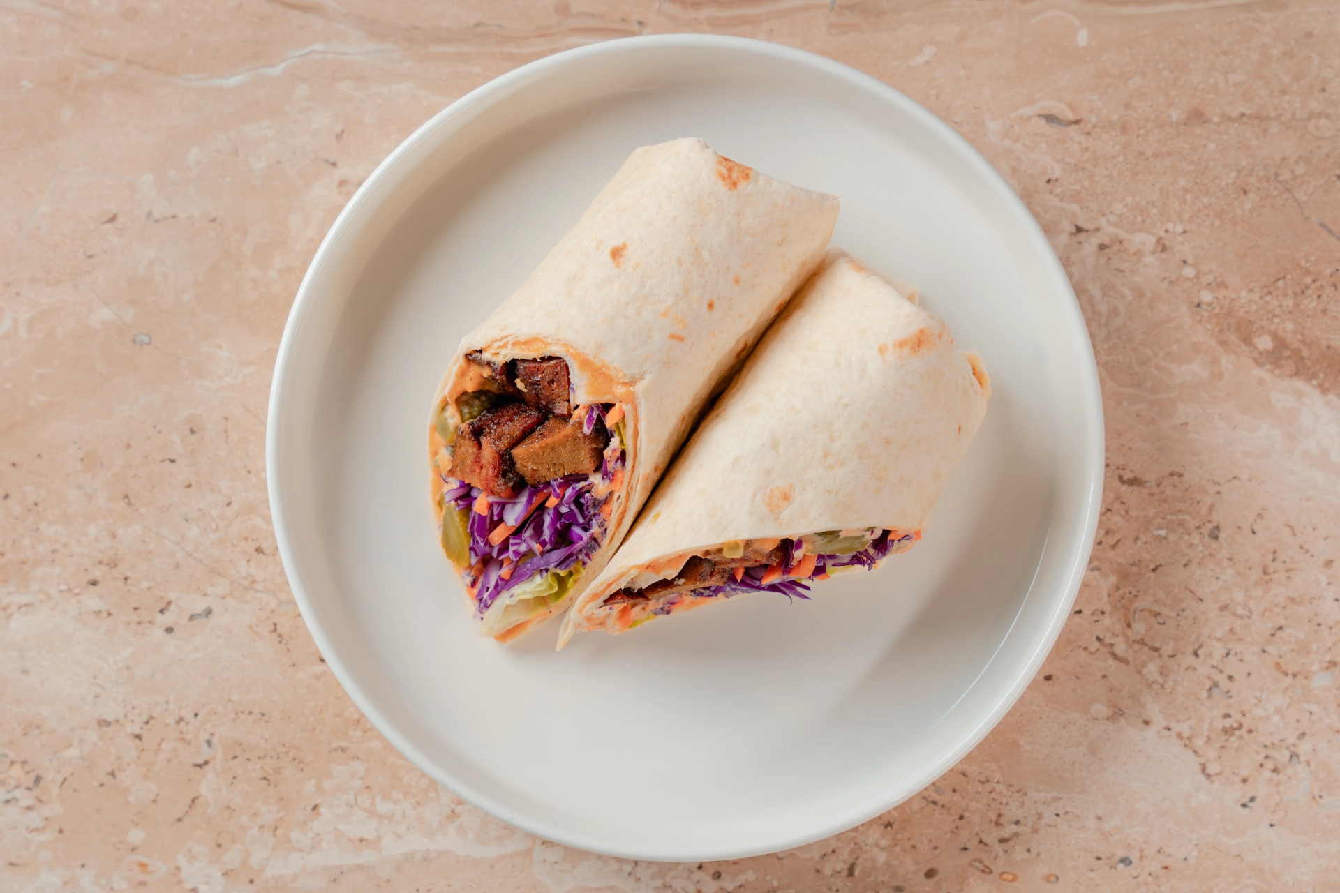 OrganicRoll with seitan teriyaki